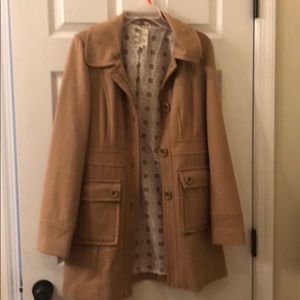Tan pea coat - medium